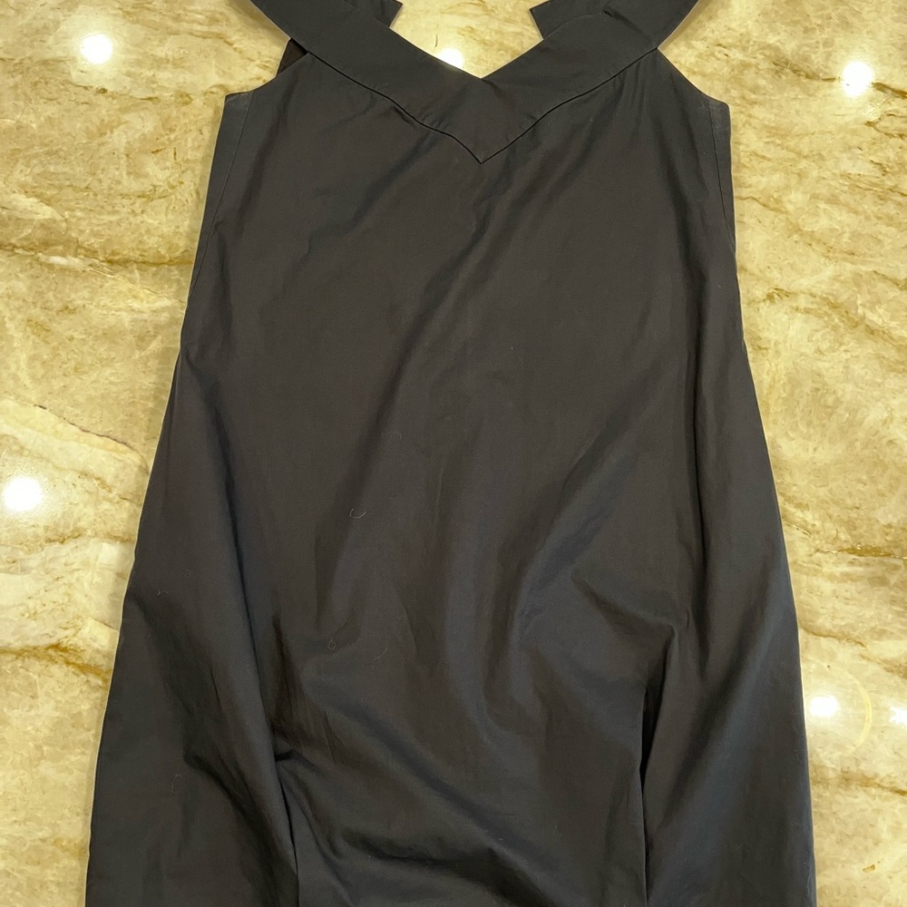 Magashoni Collection Cotton Off-Shoulder Balloon Dress – Black – Size M (8–10) - Picture 3 of 12
